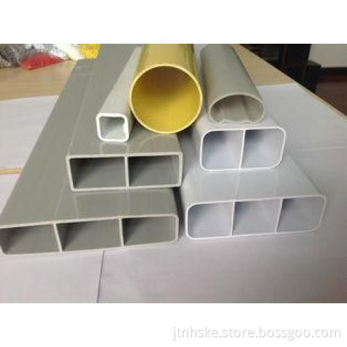 circle / sqaure Customized color PVC shaped tube pipe of re